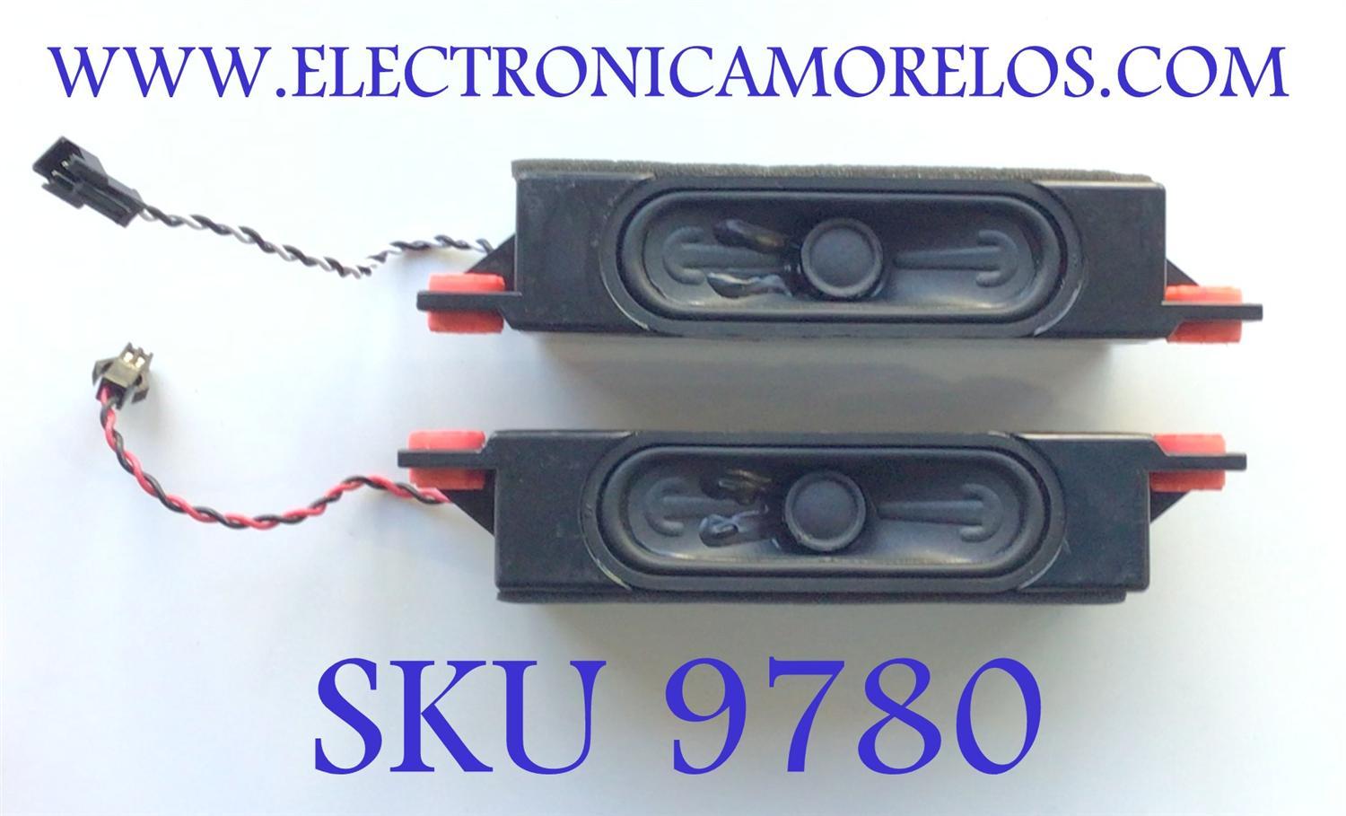 KIT DE BOCINAS PARA TV VIZIO (2 PZ) / NUMERO DE PARTE 57030B800-H0S-G / DY-BP3F-61024 / 10W 6Ω  / MODELO V705-J03 LFTGD7K	
